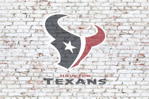 Houston Texans on brick wall Houston Texans on brick wall