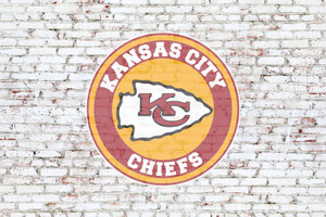 Kansas City Chiefs on brick wall Kansas City Chiefs on brick wall