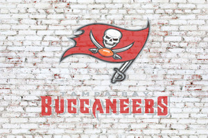 Tampa Bay Buccaneers on brick wall Tampa Bay Buccaneers on brick wall