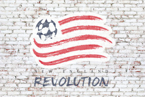 New England Revolution on Brick Wall New England Revolution on Brick Wall