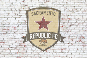 Sacramento Republic FC on Brick Wall