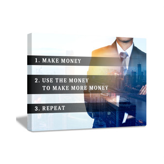 MAKE MONEY Inspirational Print Home Wall Art Decor Home Wall Art Print Great for Gift Home Wall Decor Picture Poster / Canvas