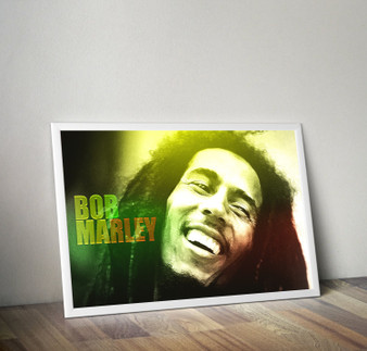 BOB MARLEY Inspiration Rastafarian Cannabis Print Art Home Wall Art Print Great for Gift Home Decor Picture Poster / Canvas