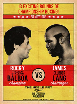 Rocky III Rocky Balboa VS Clubber Lang Fight Stallone Mr. T