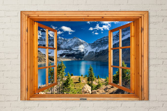 Window View Mountain Lake