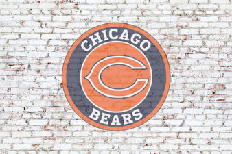 Chicago Bears on brick wall