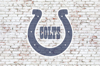Indianapolis Colts on brick wall