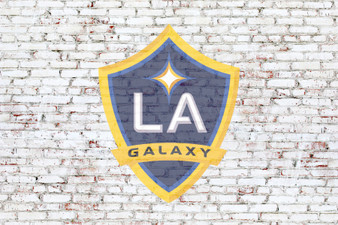 LA Galaxy on Brick Wall