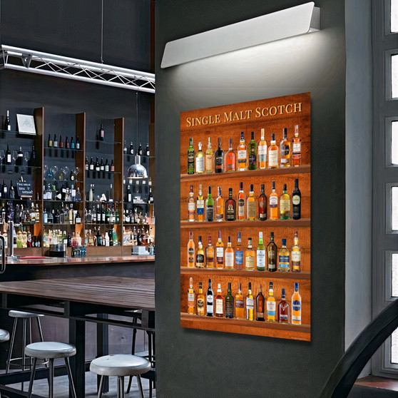 SINGLE MALT SCOTCH Whisky Collection Inspirational Print Home Wall Art Decor Home Wall Art Print Great for Gift Home Wall Decor Picture Poster / Canvas