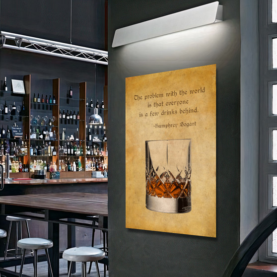 OLD WHISKY GLASS HUMPHREY BOGARD J