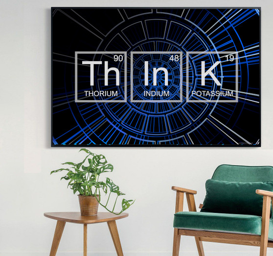 THINK ELEMENTS SINGS Inspirational Print Home Wall Art Decor Home Wall Art Print Great for Gift Home Wall Decor Picture Poster / Canvas
