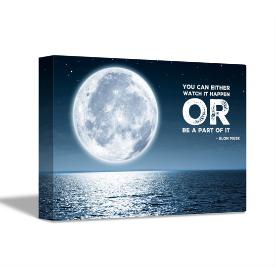 ELON MUSK Inspirational Print Home Wall Art Decor Home Wall Art Print Great for Gift Home Wall Decor Picture Poster / Canvas