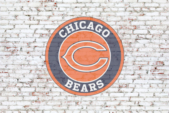 Chicago Bears on brick wall