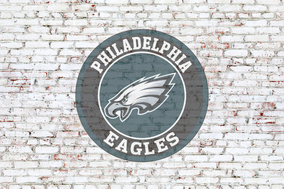 Philadelphia Eagles on brick wall