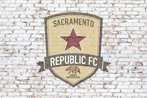 Sacramento Republic FC on Brick Wall