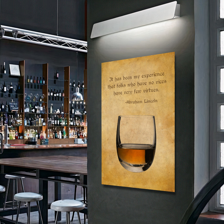 OLD WHISKY GLASS ABRAHAM LINCOLN K