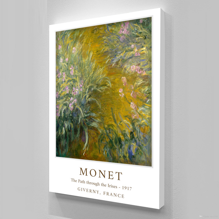 The Path through the Irises  by Monet