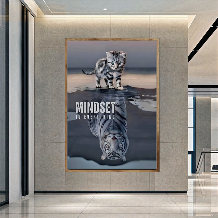 MINDSET 01 Motivation Cat Lion