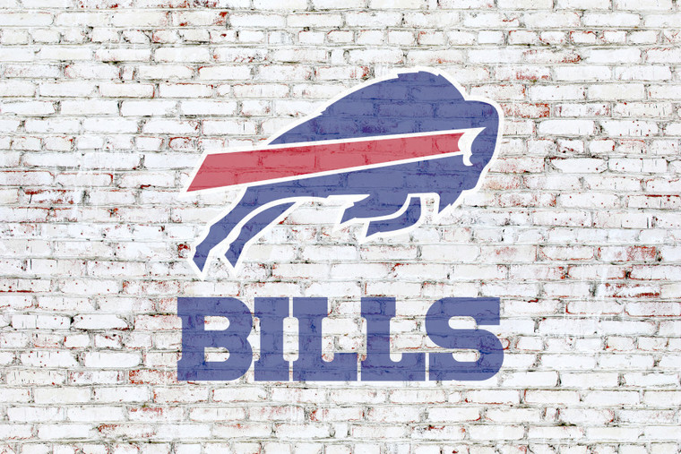 Buffalo Bills on brick wall