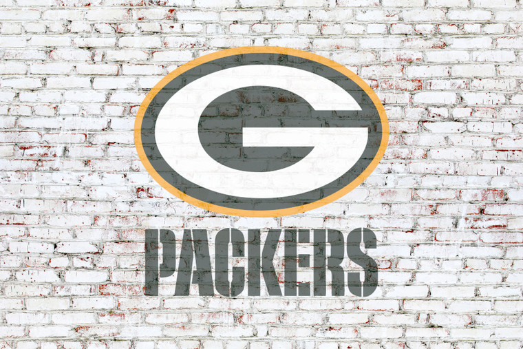 Green Bay Packers on brick wall
