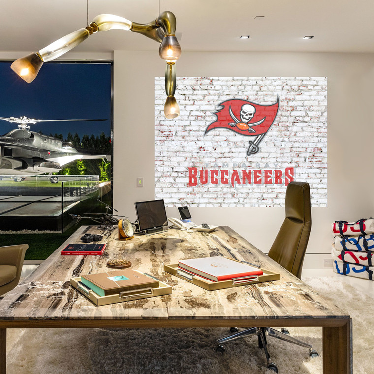 Tampa Bay Buccaneers on brick wall