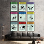 Discounted Set of 9 Official Monopoly 3rd Edition