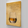 OLD WHISKY GLASS OLD WHISKY GLASS MARK TWAIN Whisky Glasses Collection Inspirational Print Home Wall Art Decor Home Wall Art Print Great for Gift Home Wall Decor Picture Poster / Canvas