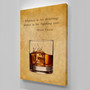 OLD WHISKY GLASS OLD WHISKY GLASS MARK TWAIN Whisky Glasses Collection Inspirational Print Home Wall Art Decor Home Wall Art Print Great for Gift Home Wall Decor Picture Poster / Canvas