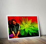 BOB MARLEY Inspiration Rastafarian Cannabis Print Art Home Wall Art Print Great for Gift Home Decor Picture Poster / Canvas