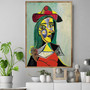Woman in Hat and Fur Collar Pablo Picasso 01