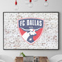 FC Dallas on Brick Wall