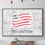 New England Revolution  on Brick Wall