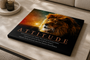 Luxury Lion Wall Art Attitude Canvas Print Motivational Poster Black Gold Office Man Cave Decor Mindset