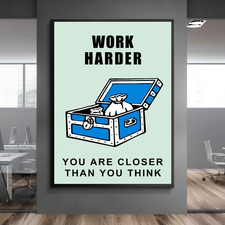 conrad signature, poster, canvas, monopoly, motivation, games, office, man cave, best quality, conradsignature, motivation print, quotes