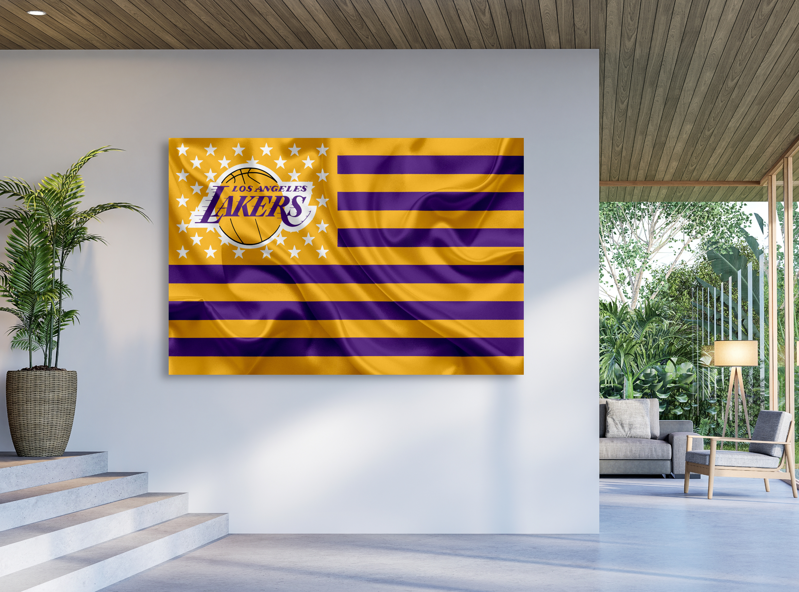 Bannière Los Angeles Lakers, 28x40 Pouces, Format Vertical, Wincraft