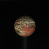 Firecracker Obsidian Sphere #9204