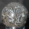 Black Feather Plume Agate Sphere #8328