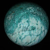 Chrysocolla in Quartz Sphere #6299a