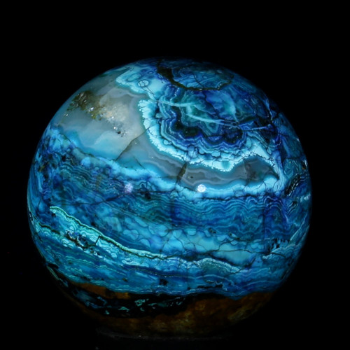  Chrysocolla Sphere, Bagdad, Az, #5026