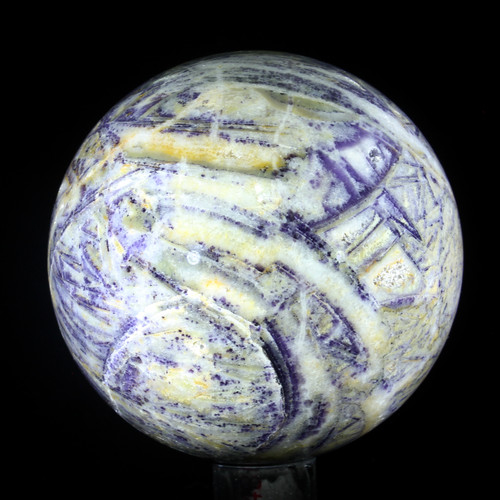 Purple Sagenite  Sphere #5254