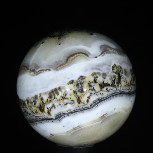 Silver Lace Onyx Sphere #7642