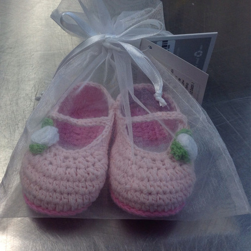 Elegant Baby Girl Pink/ Rose Booties