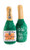 Woof Clicquot Rose' Champagne Bottle  - Small 