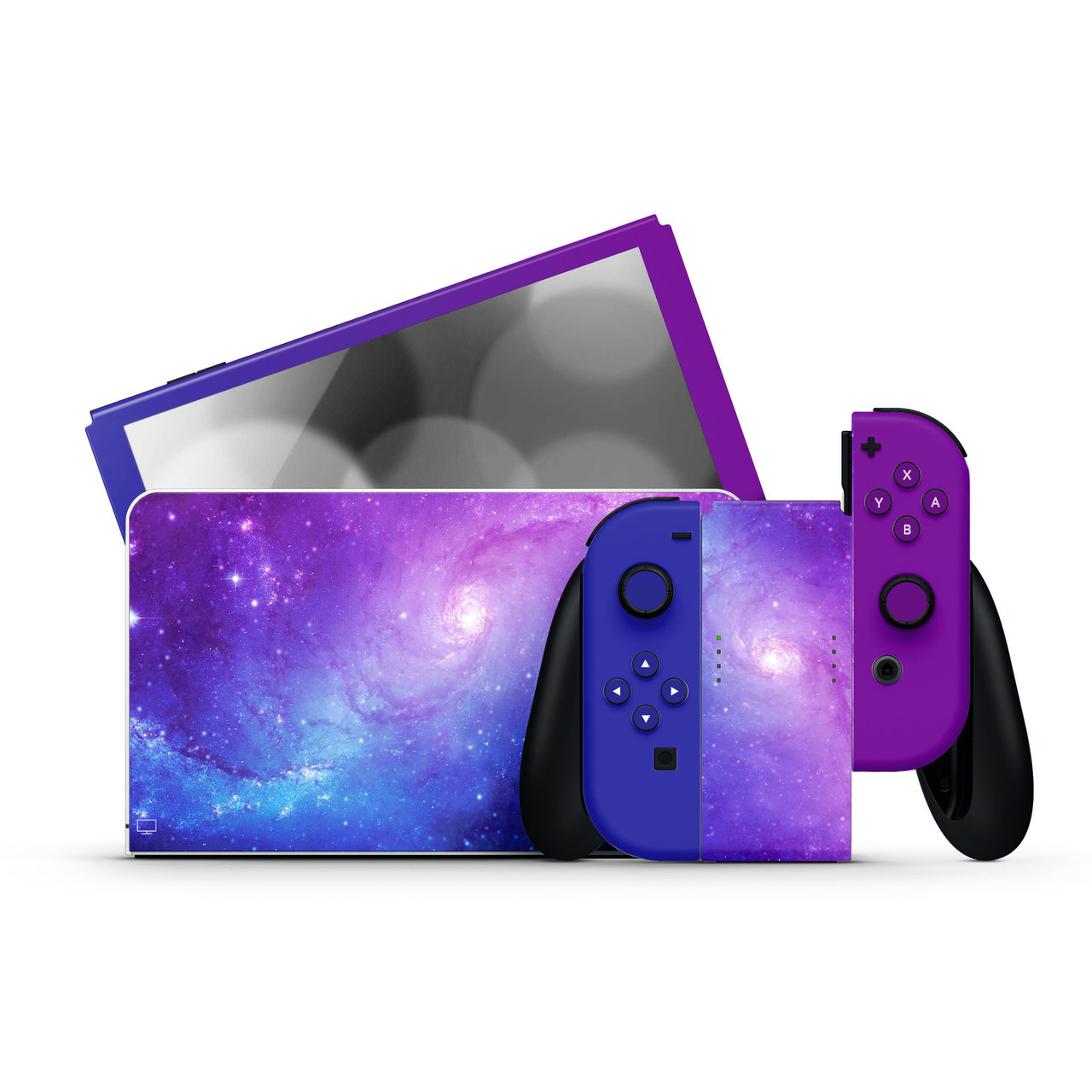 Rainbow Marbled Nintendo Switch OLED Skins | KO Custom Creations