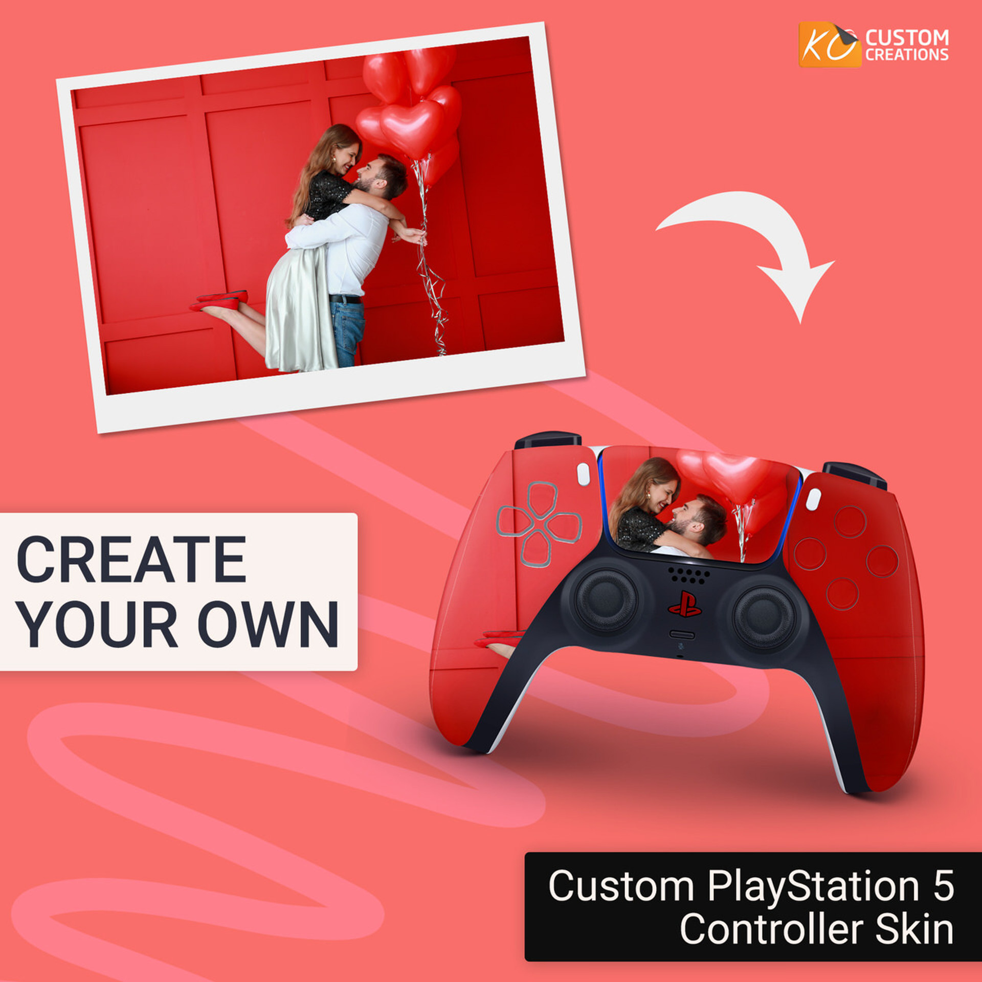 Custom Ps5 Controller Skin Ko Custom Creations 