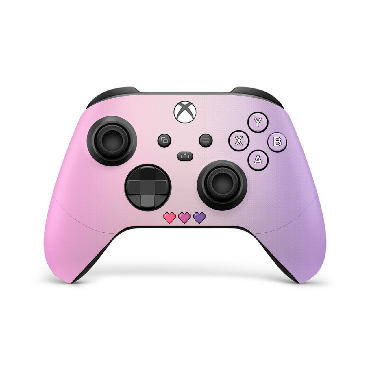 Pink & Purple Hearts Xbox Controller Skin | KO Custom Creations