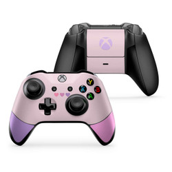 Pastel Pink & Purple HeartsXbox One X/SController Skin