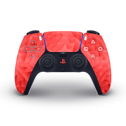 Deep Red Polygonized
Playstation 5 Controller Skin