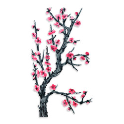 Cherry Blossom Sakura Heart Sticker Decal Stickers Pet Art Laptop #6202EN