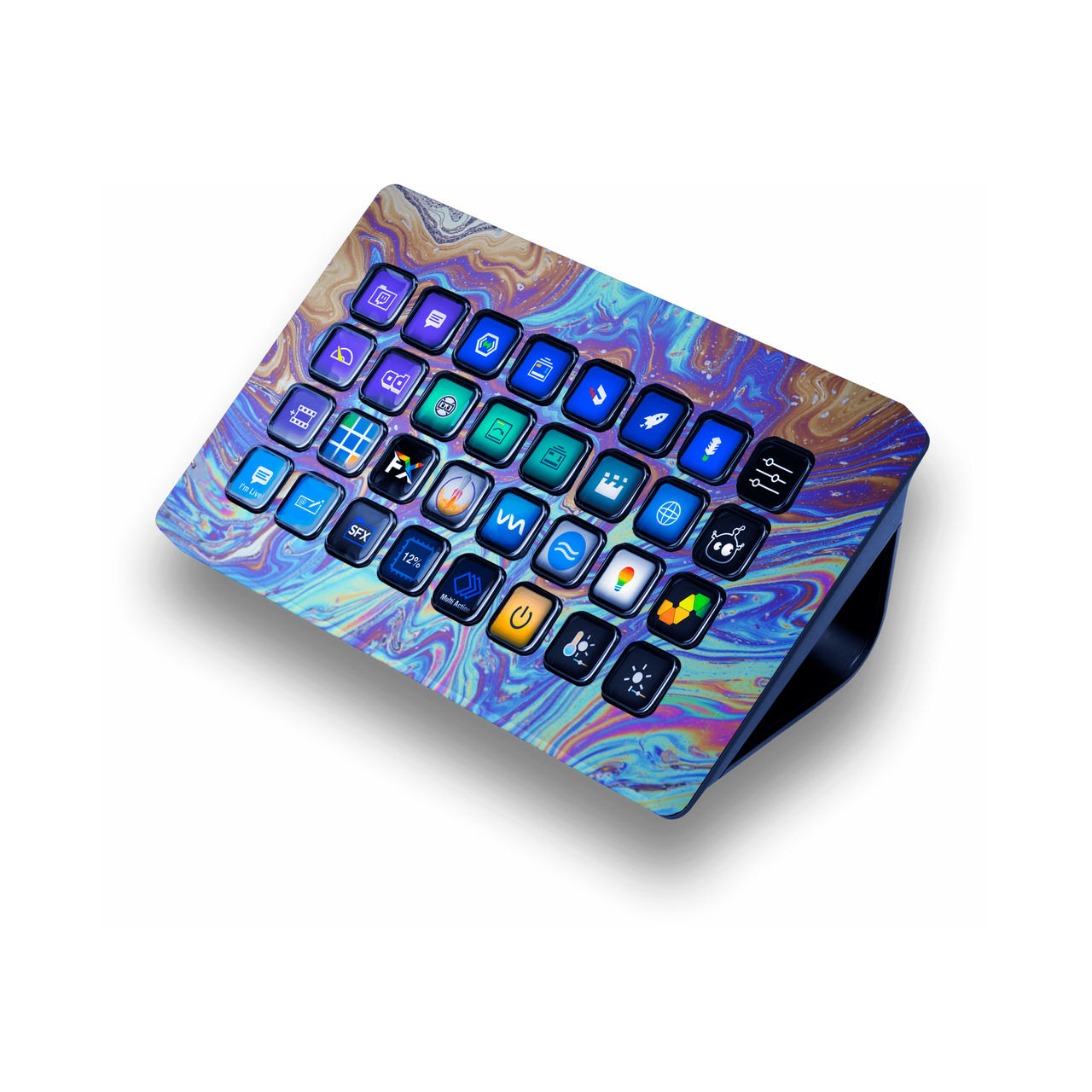 Oil Spill Elgato Stream Deck Mini Skin KO Custom Creations